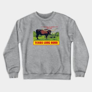 Texas cow decal Crewneck Sweatshirt